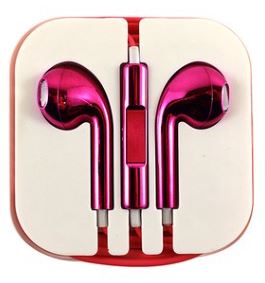 Metallic Pink Earbuds
