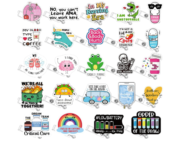 Funny Pun Badge Reels