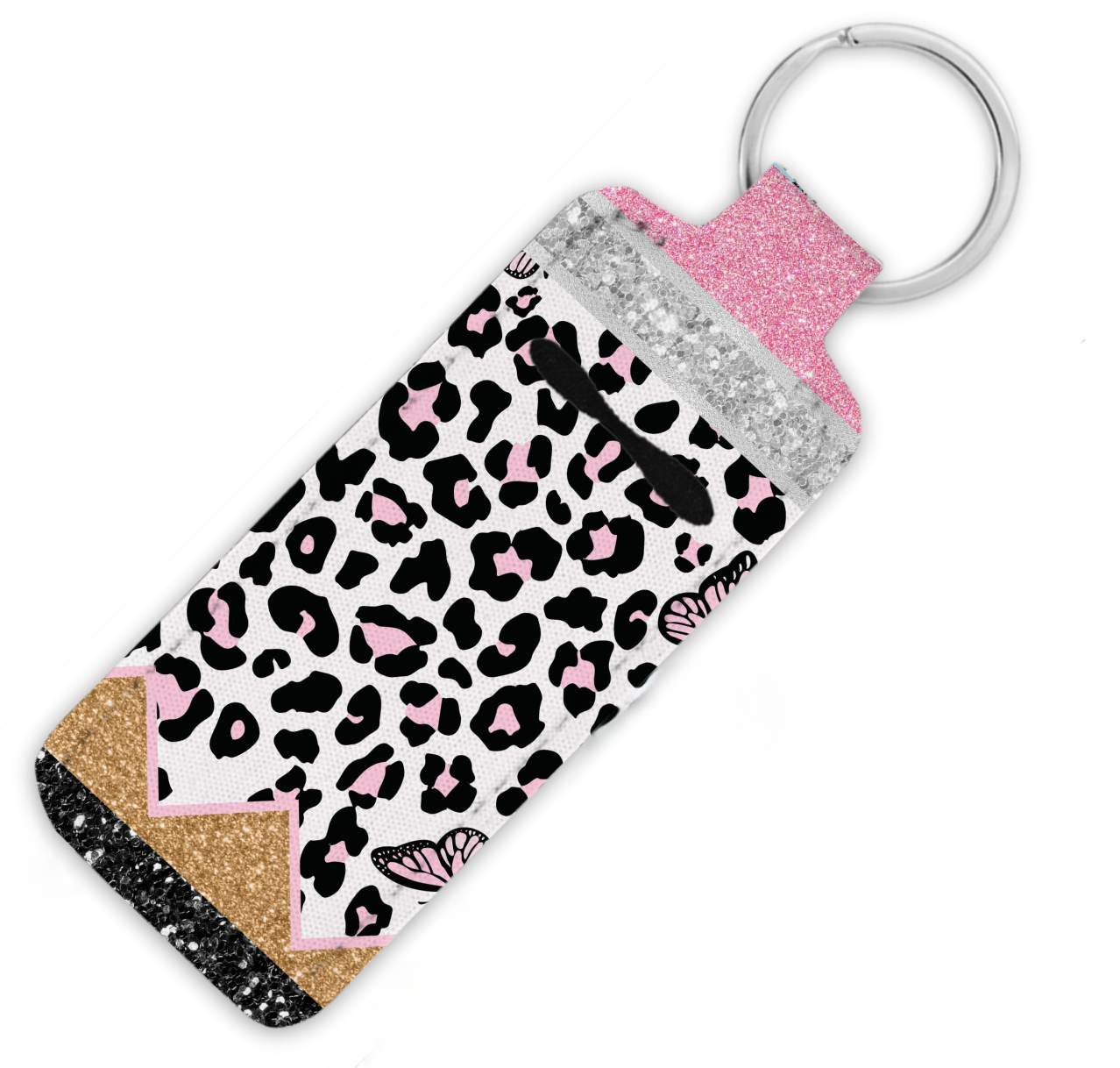 Butterfly Pencil Lip Balm Key Chain