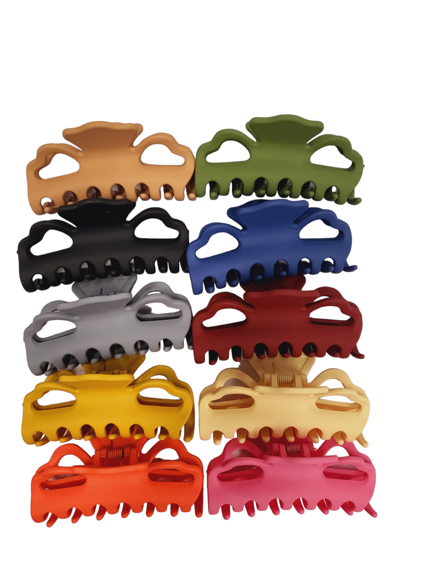 Rounded Matte Hair Jaw Clip