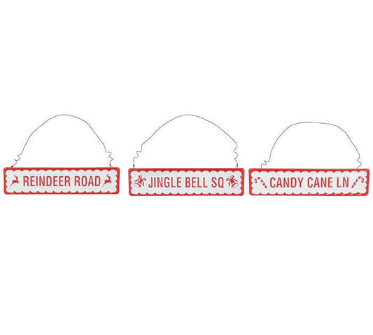 Ornament Road Sign Astd