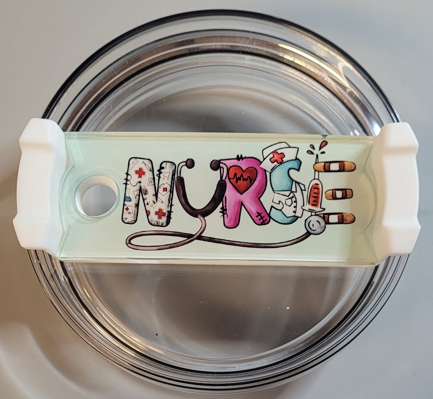 Acrylic Stethoscope Nurse Tumbler Topper