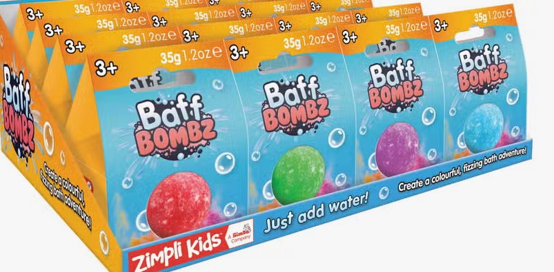 Fun Colorful Round Single Baff Bombs