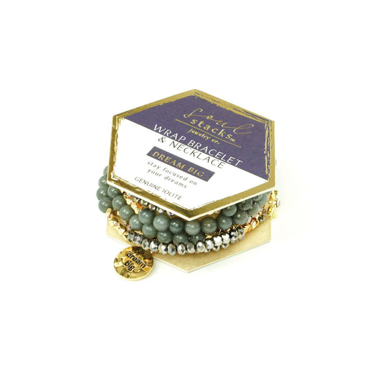 SS Wrap Bracelet & Necklace - Dream Big