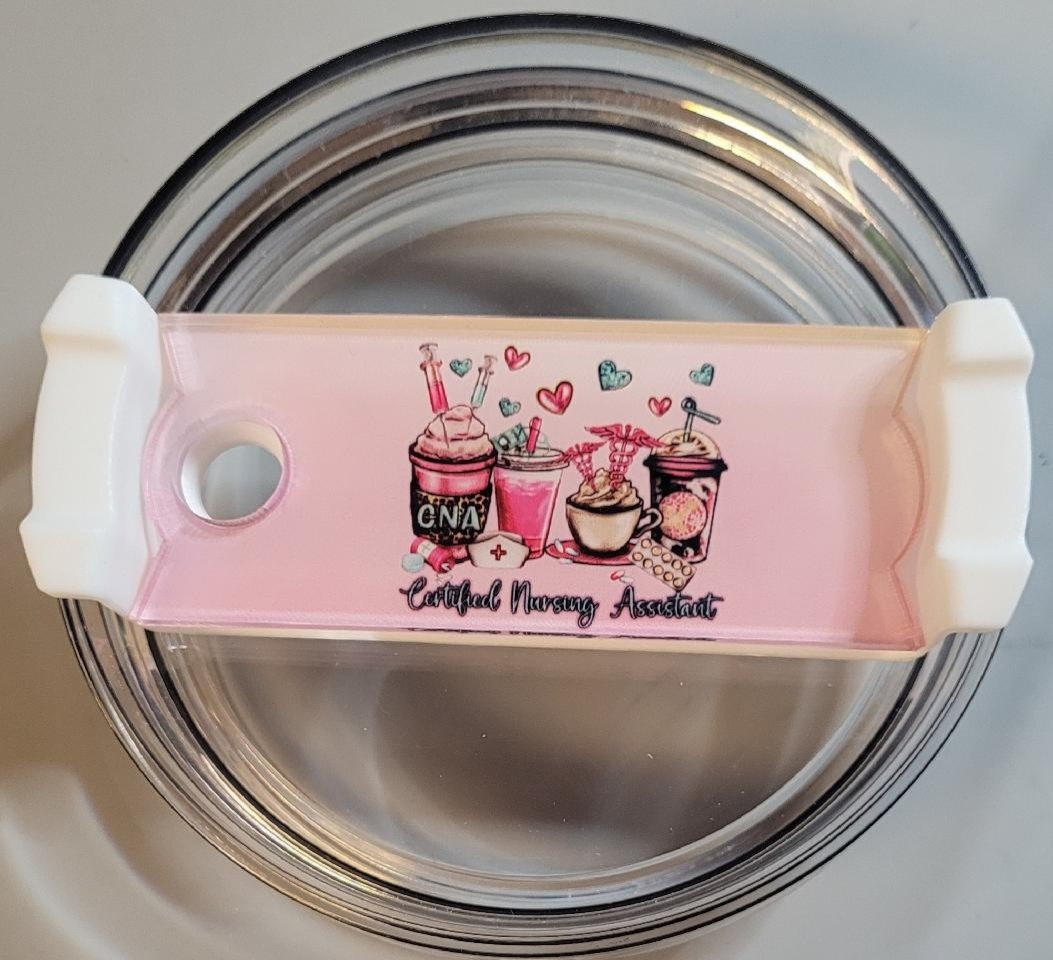 Acrylic CNA Drink Treats Tumbler Topper