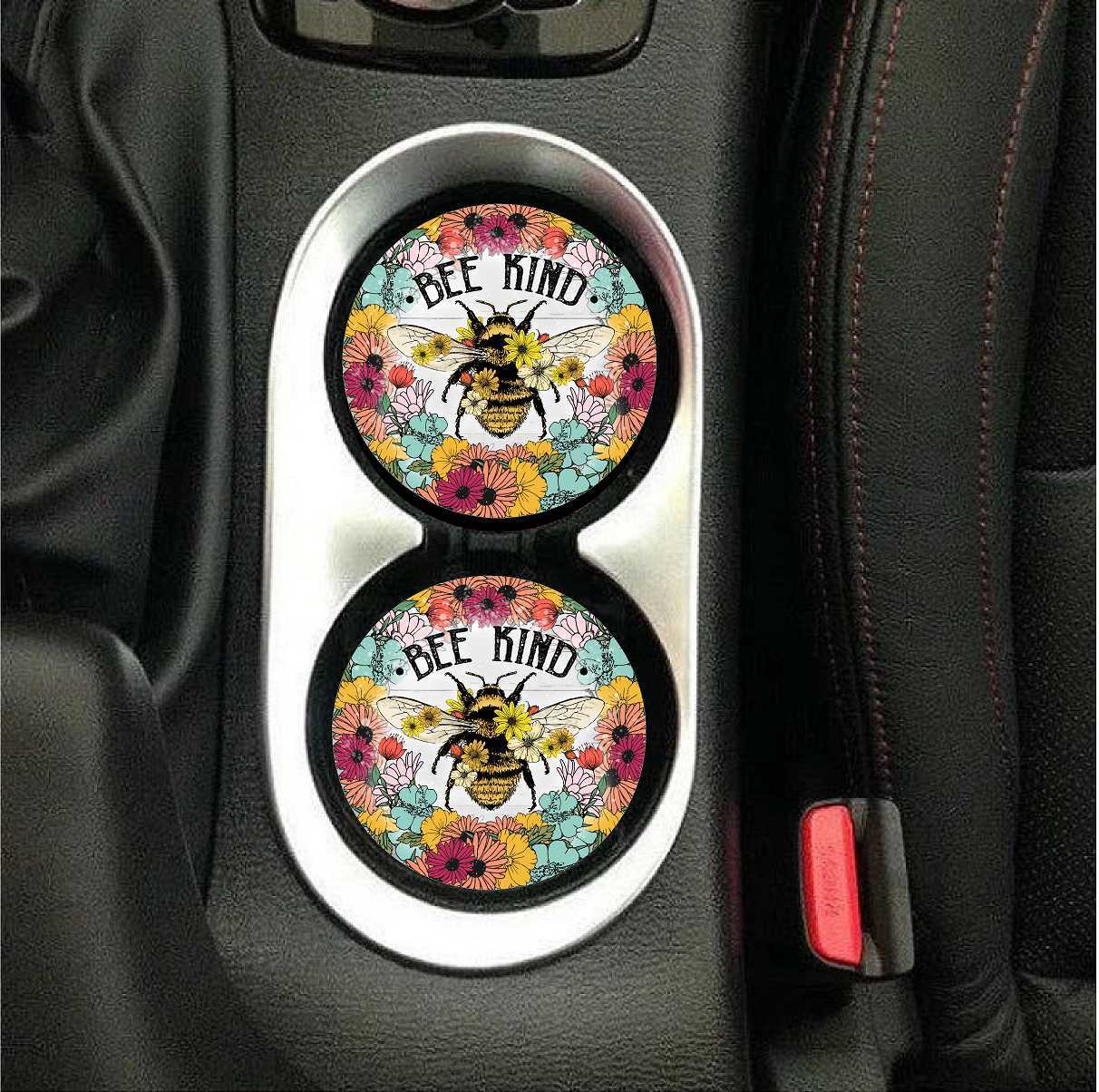 Bee Kind Car Coasters
