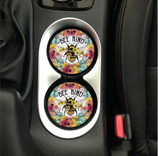 Bee Kind Car Coasters