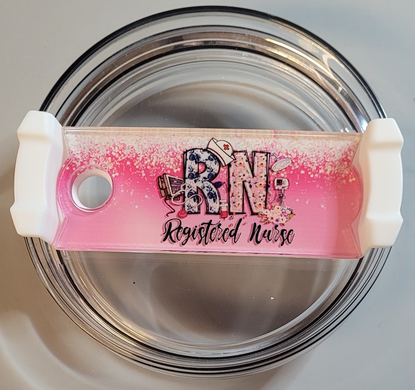 Acrylic Registered Nurse Tumbler Topper