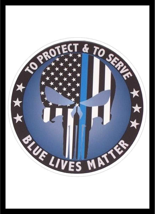 Blue Lives Matter Decal