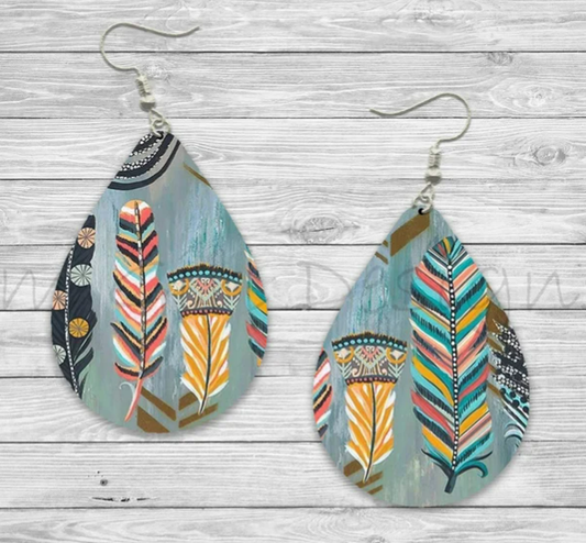 Boho Feather Earrings