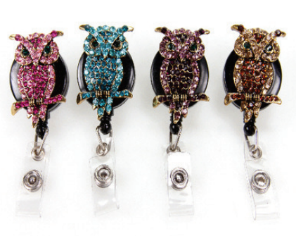 Crystal Owl Badge Reel