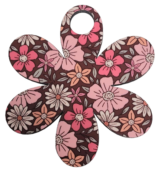 Chocolate Blossom Delight MDF Tumbler Topper