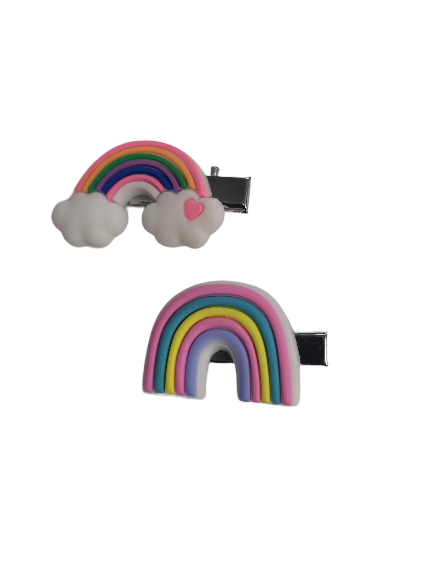 Set of 2 Rainbow Hair Clips