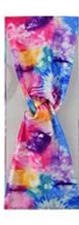Red & Blue Tie Dye Headband