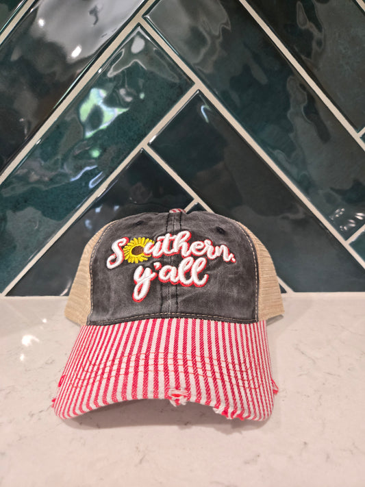 Southern Y'all  mesh Back Baseball Cap