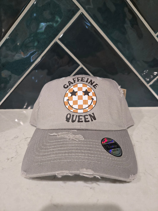 DTF CAFFEINE QUEEN Vintage Ball Cap