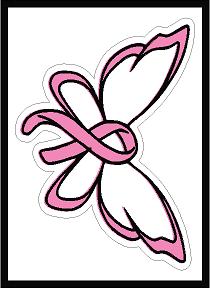 BCA Butterfly Ribbon Decal