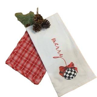 Merry  Kitchen Towel and Pot Holder Set