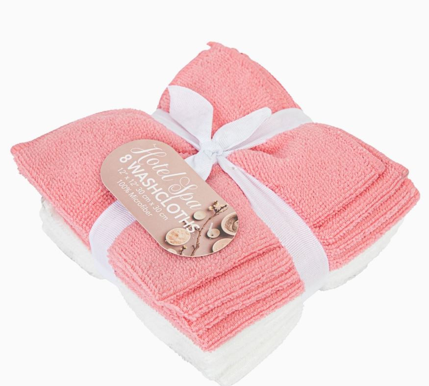 Hotel Spa Washcloths Pack of 8