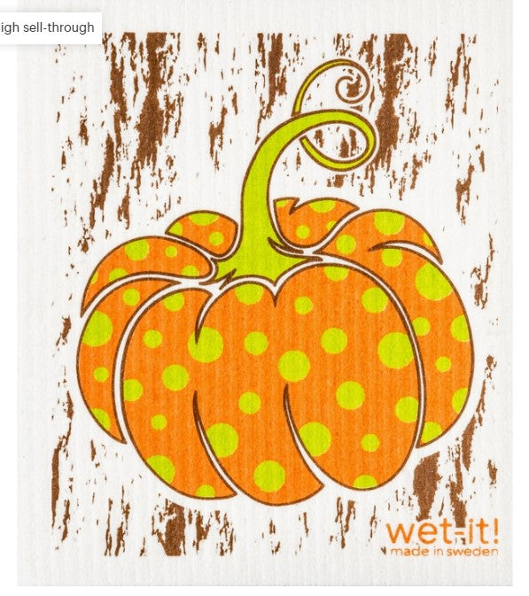 Pumpkin Swedish Dishcloth