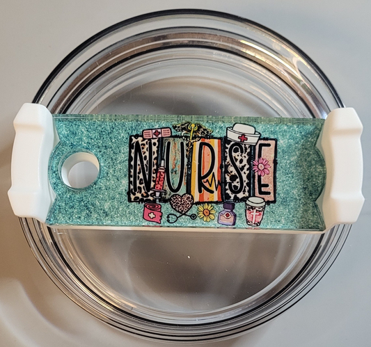 Acrylic Nurse Fun Letters Tumbler Topper