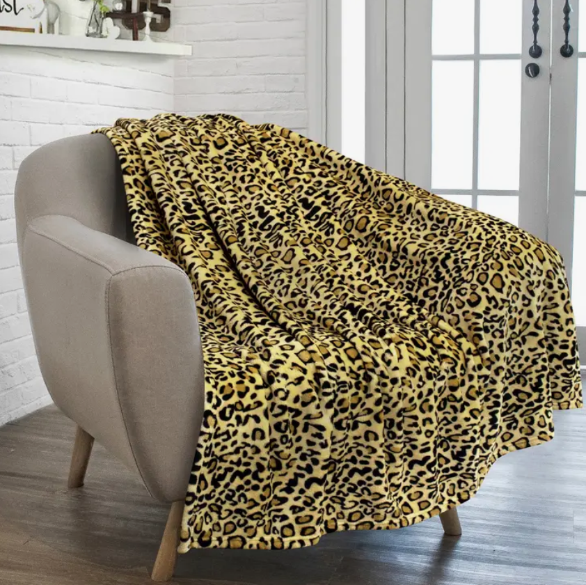 Cheetah Fleece Blanket 50" x 60"