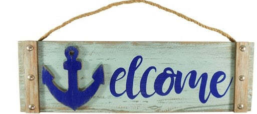 Welcome Wood Sign