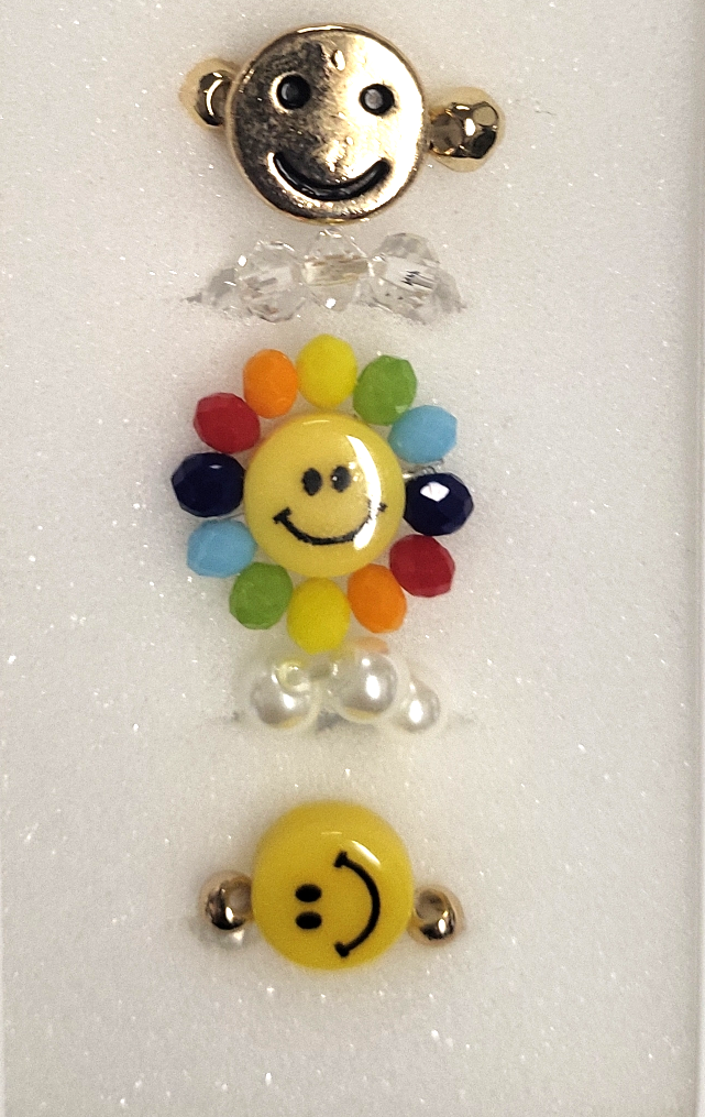 Set of 5 Smiley Fun Rings