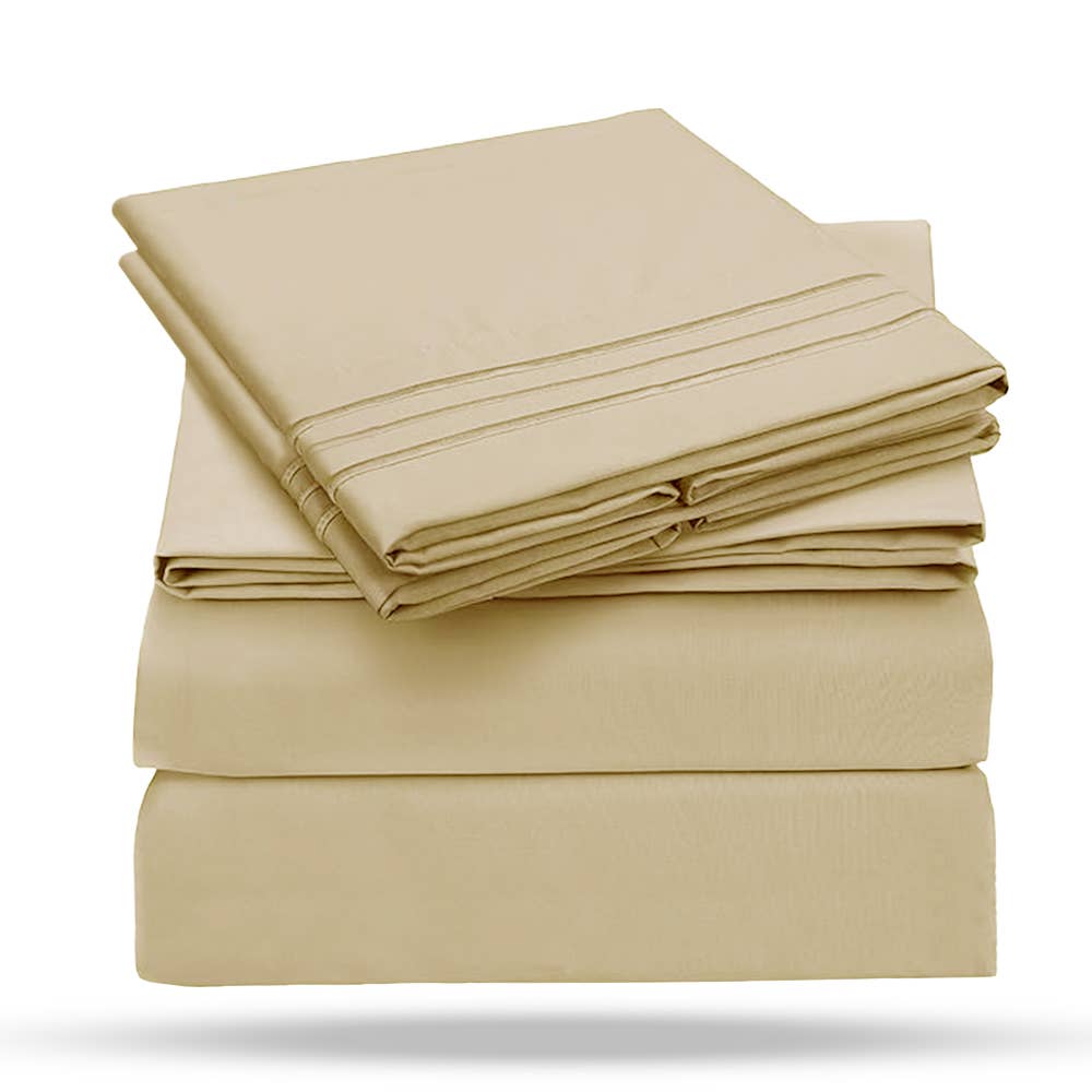 4 Piece Set: Kathy Ireland Ultra soft Microfiber Sheet Set