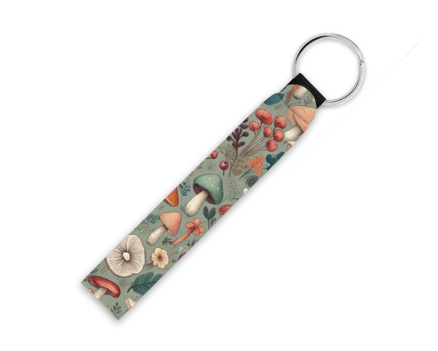 Cute Shrooms Neoprene Key Fob