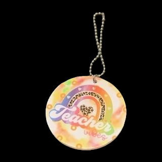 Rainbow Teacher Vibes Car Charm