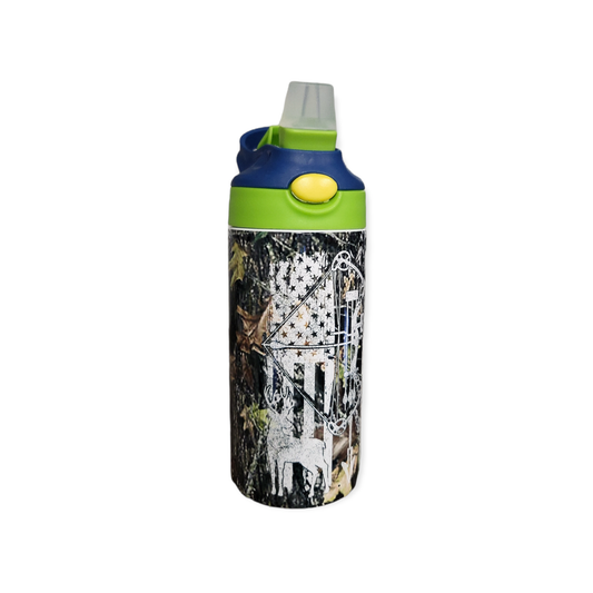 Hunting Flag Camo 12oz Flip Top Tumbler