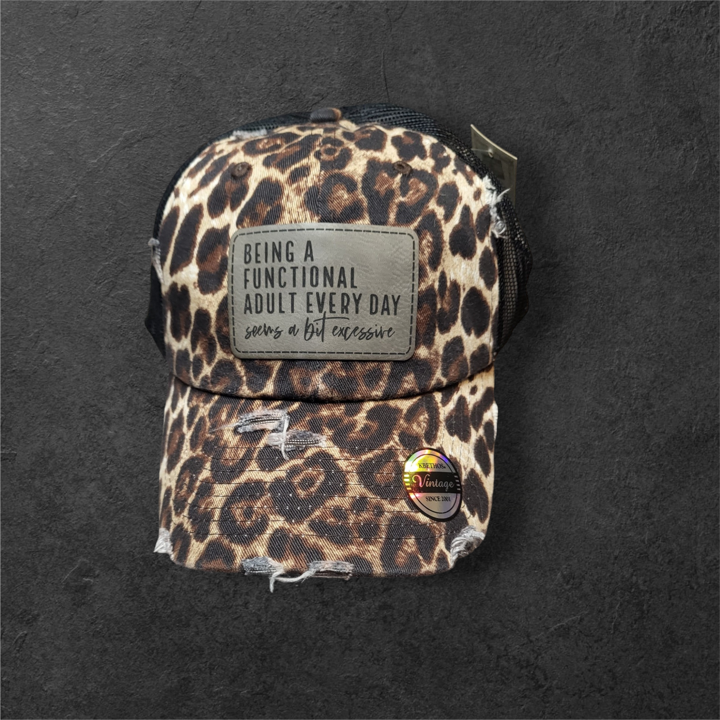 Being A Functional Adult...Excessive Vintage Ball Cap