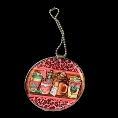 CNA Cup Of 4 Yummy Drinks Car Charm