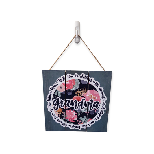 Grandma Proverbs 31:25 3 Panel Wood Sign