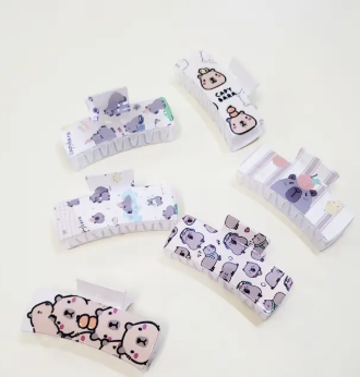 Capybara Design Hair Claw Clip