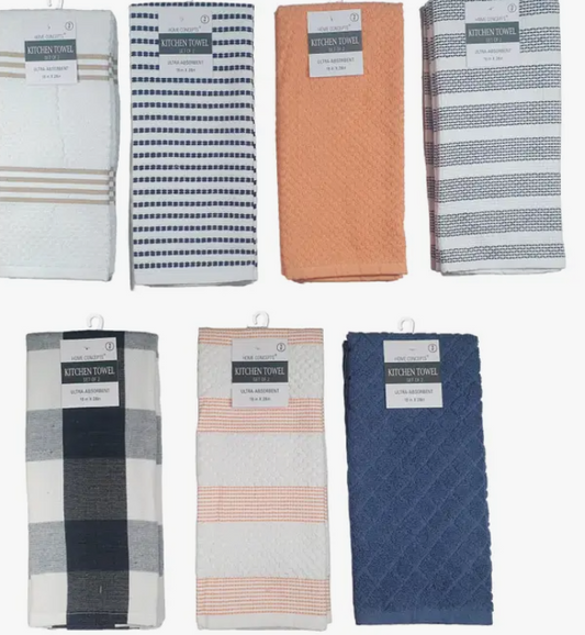 Kitchen Stock Towel 2Pk -Assorted Designs