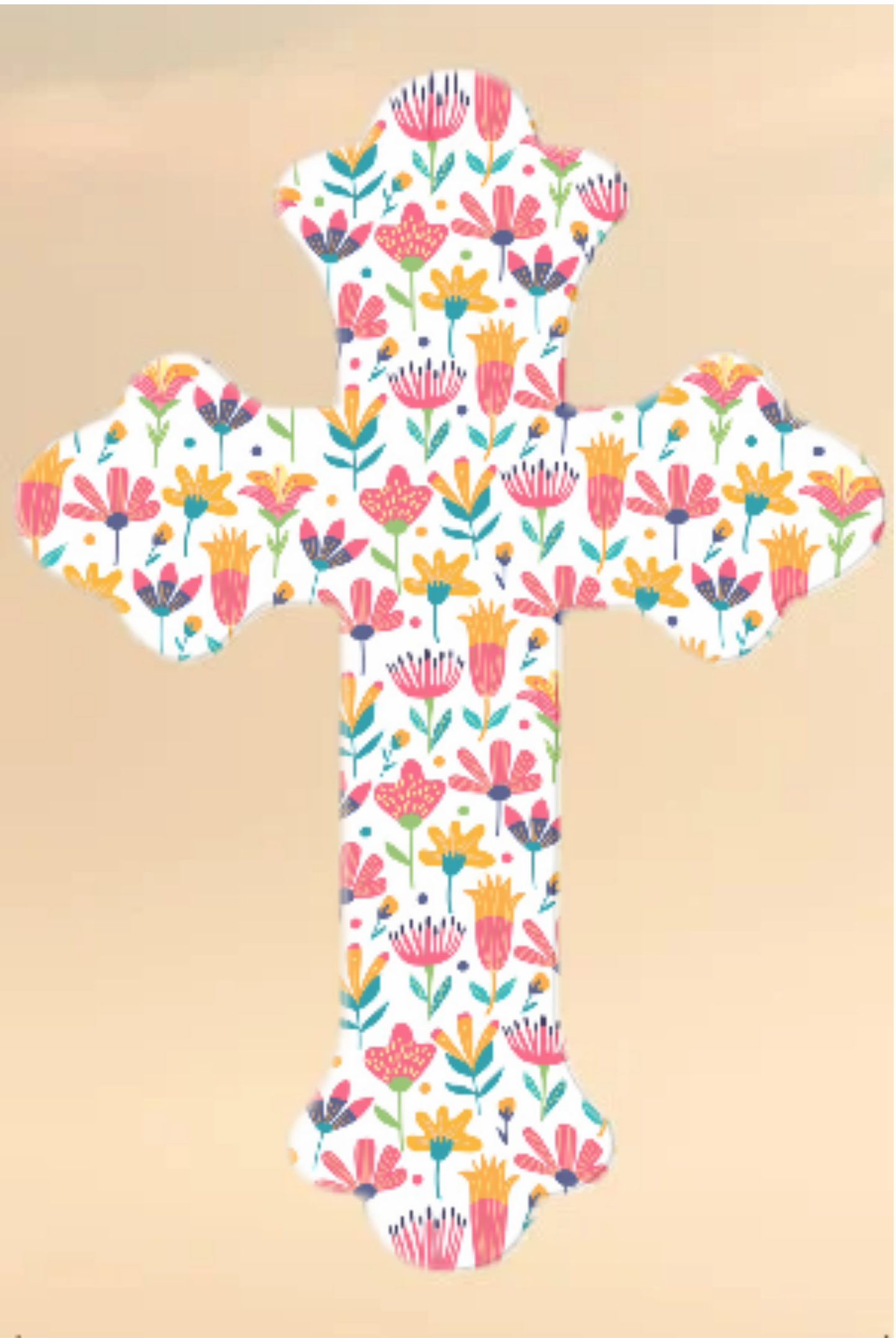 Set of Two Laminated Cross Bookmarks with Tassel