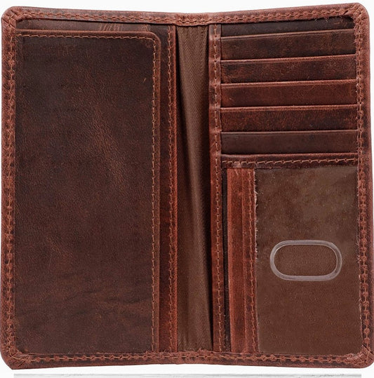 Hunter Brown Long Wallet For Men