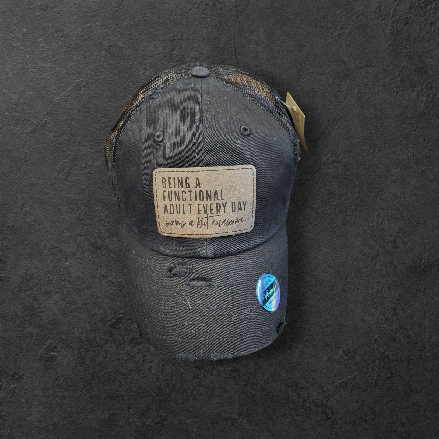 Being A Functional Adult...Excessive Vintage Ball Cap