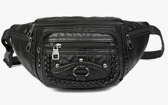 Washed Vegan Leather Sling Bag