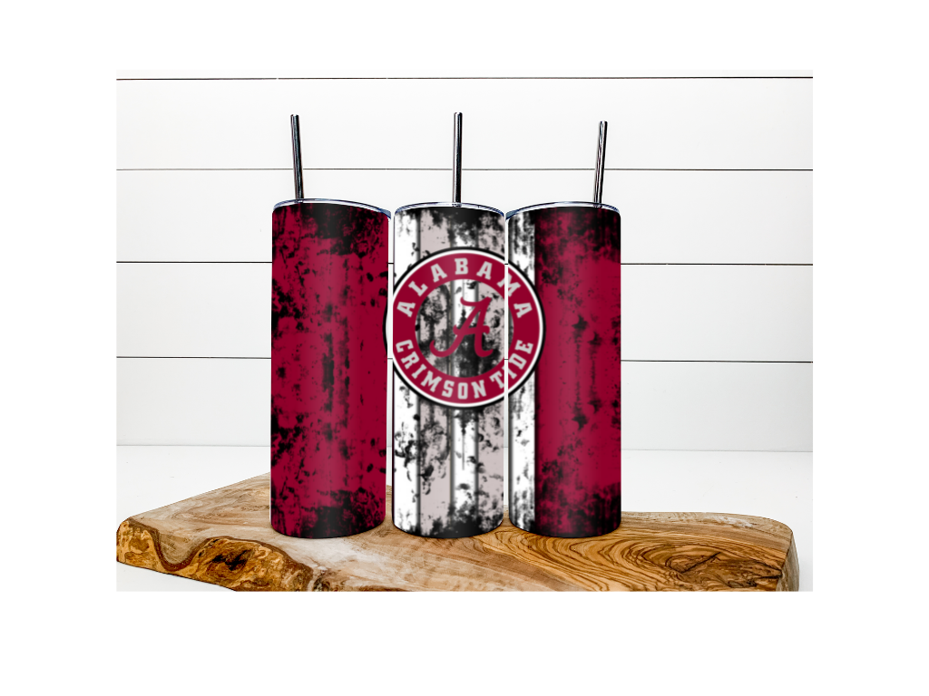 30oz Tumbler - Alabama Distressed