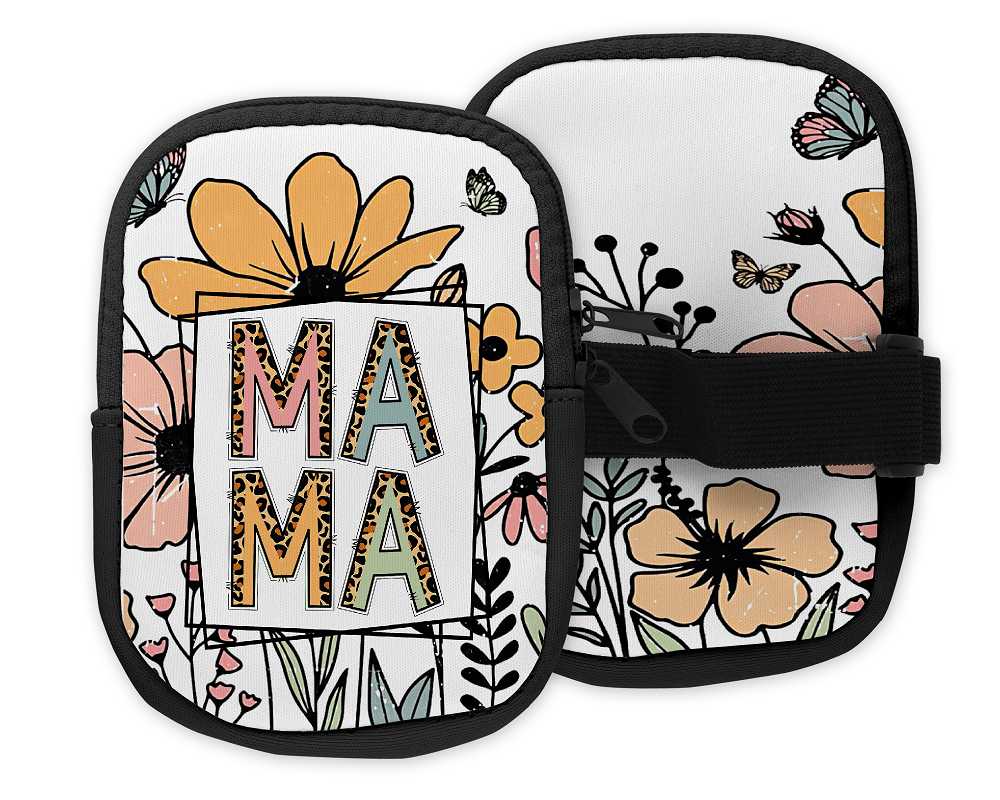 MaMa Floral 40oz. Tumbler with Handle