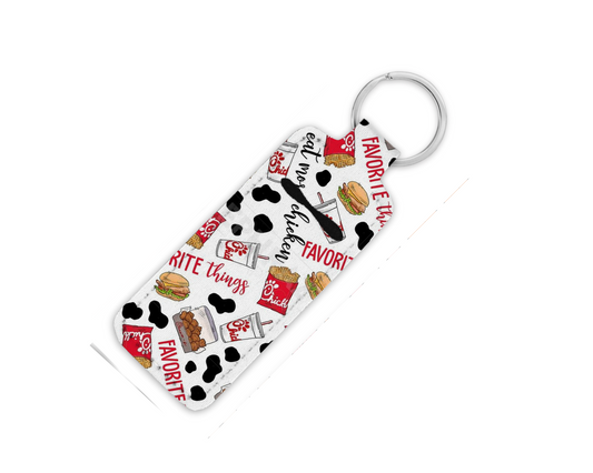 Chicken Nuggets and Waffle Fries Lip Balm Key Chain
