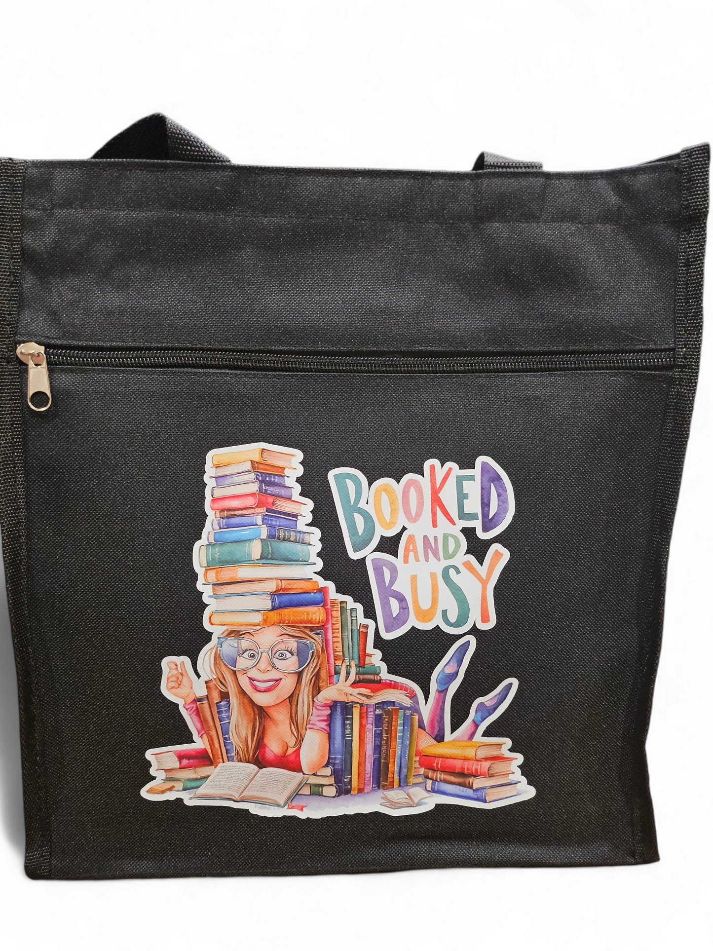Booked And Busy Tote Bag