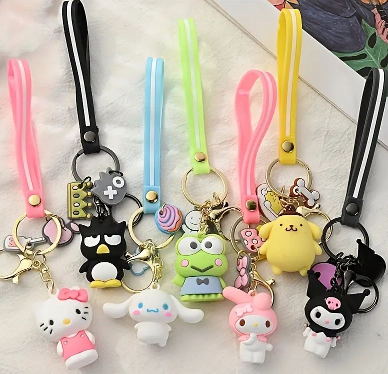 Sanrio Hello Kitty & Friends  Cute Cartoon PVC Figures Key Chains