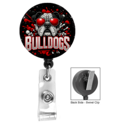 Bulldogs Shades Drip Badge Reel