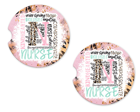 Western Leopard Nurse Subway Car Coasters