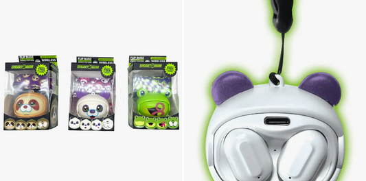 Flip Budz Wireless Animal Head Bluetooth Earbuds