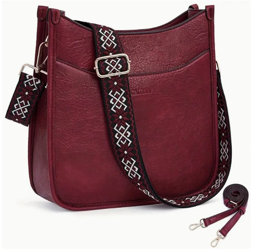 Crossbody Bag with Decorative Guitar Strap